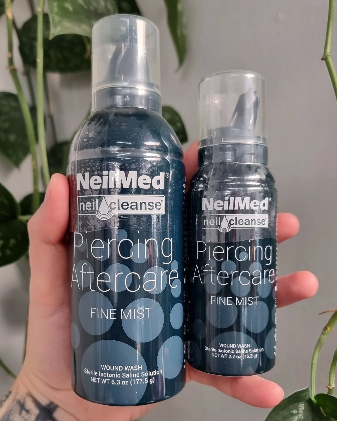 NeilMed Piercing Aftercare | Sterile Saline Wound Wash