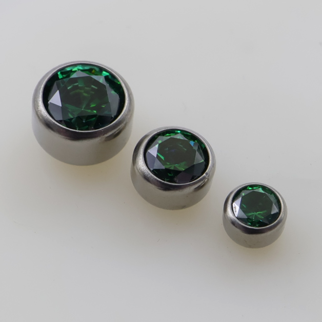 Bezel Set Gem Threadless End