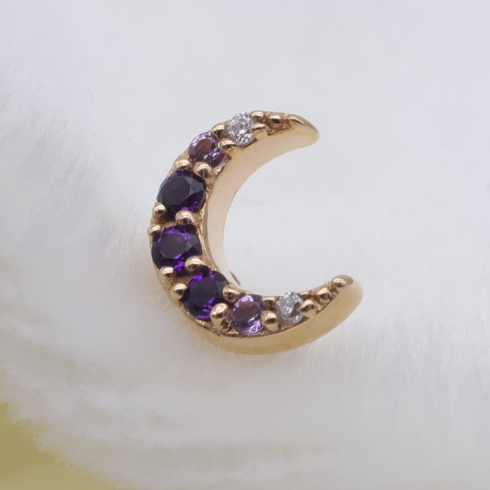 BVLA Micro Pavé Moon Threaded End