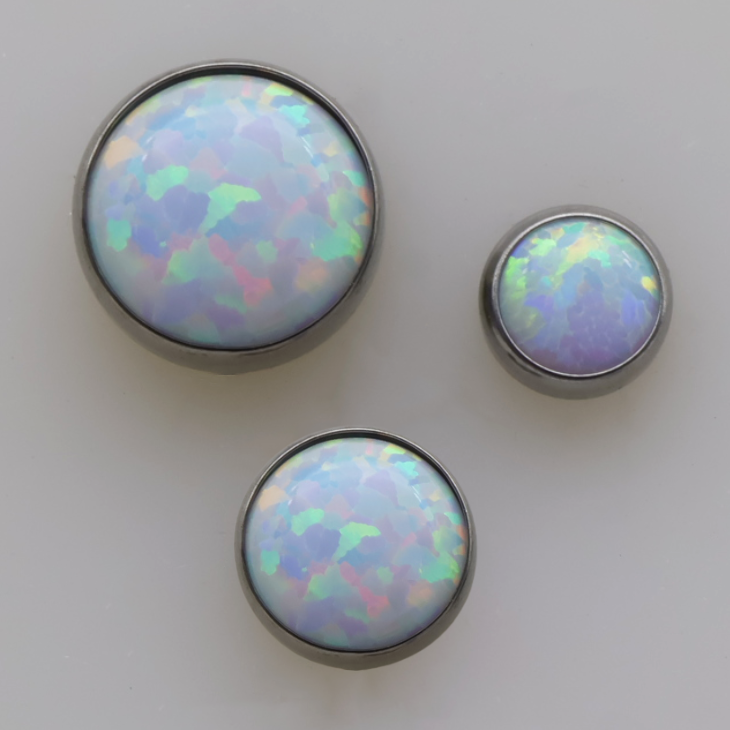 Opal Cabochon Threadless End