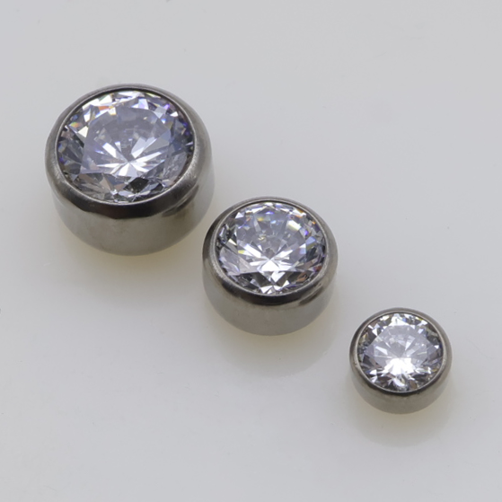 Bezel Set Gem Threadless End