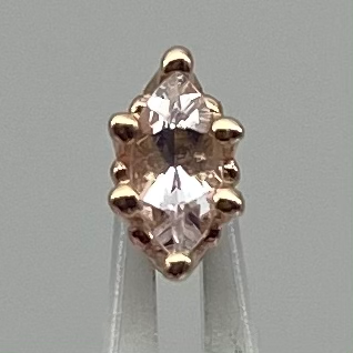 BVLA Crown Prong Marquise Threaded End