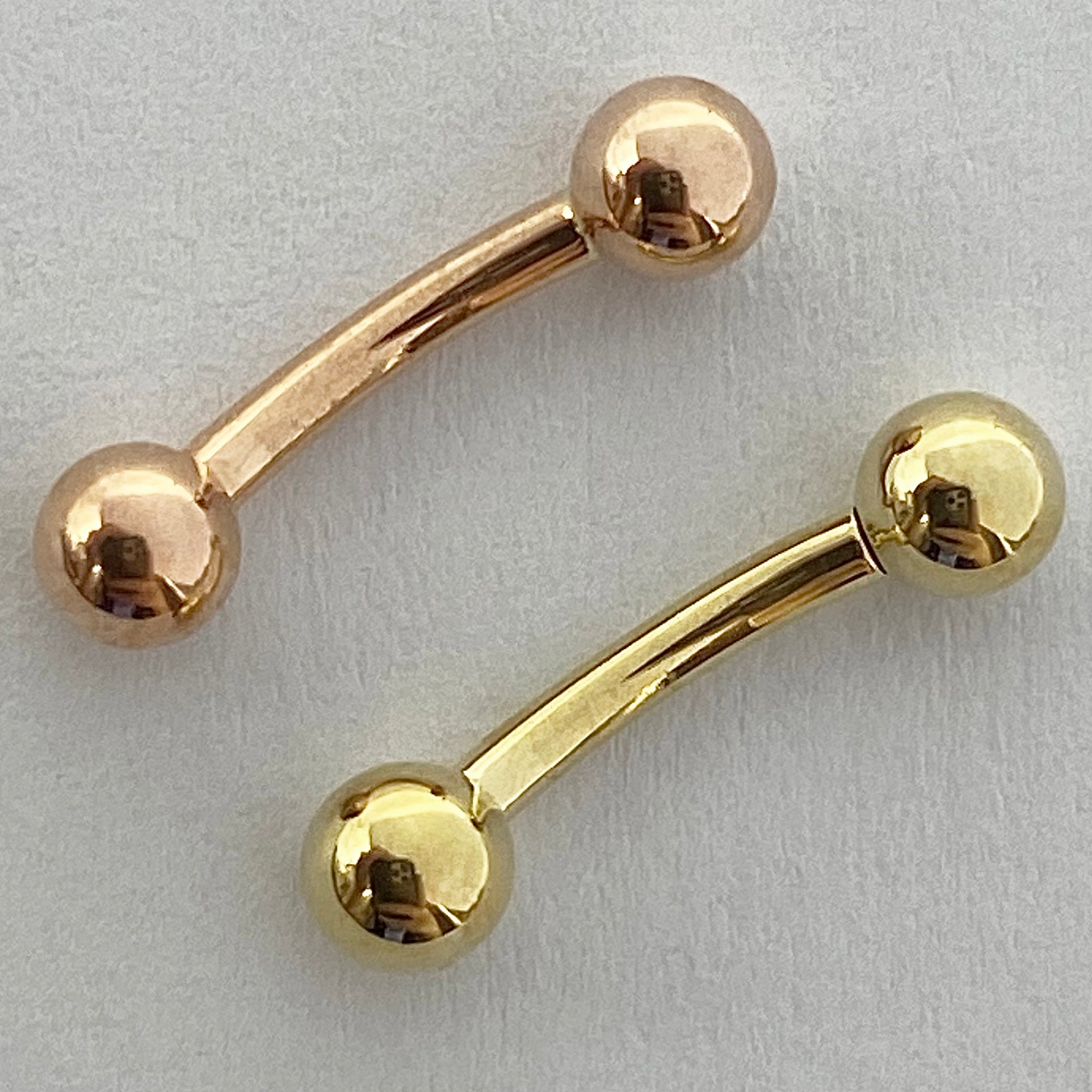 BVLA Curved Barbell Threaded