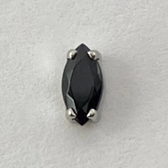 Threadless Marquise Prong Gem End