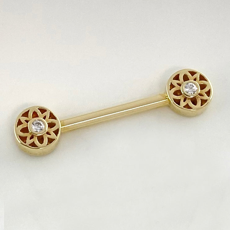 BVLA Mini Paloma Flower Nipple Barbell