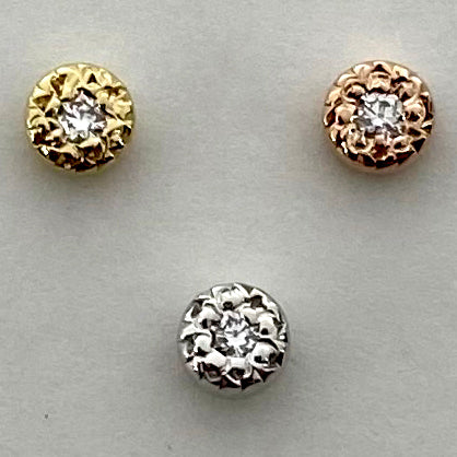 BVLA Pave Circle Threadless End