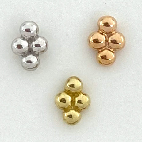 BVLA Quad Bead Cluster Threadless End